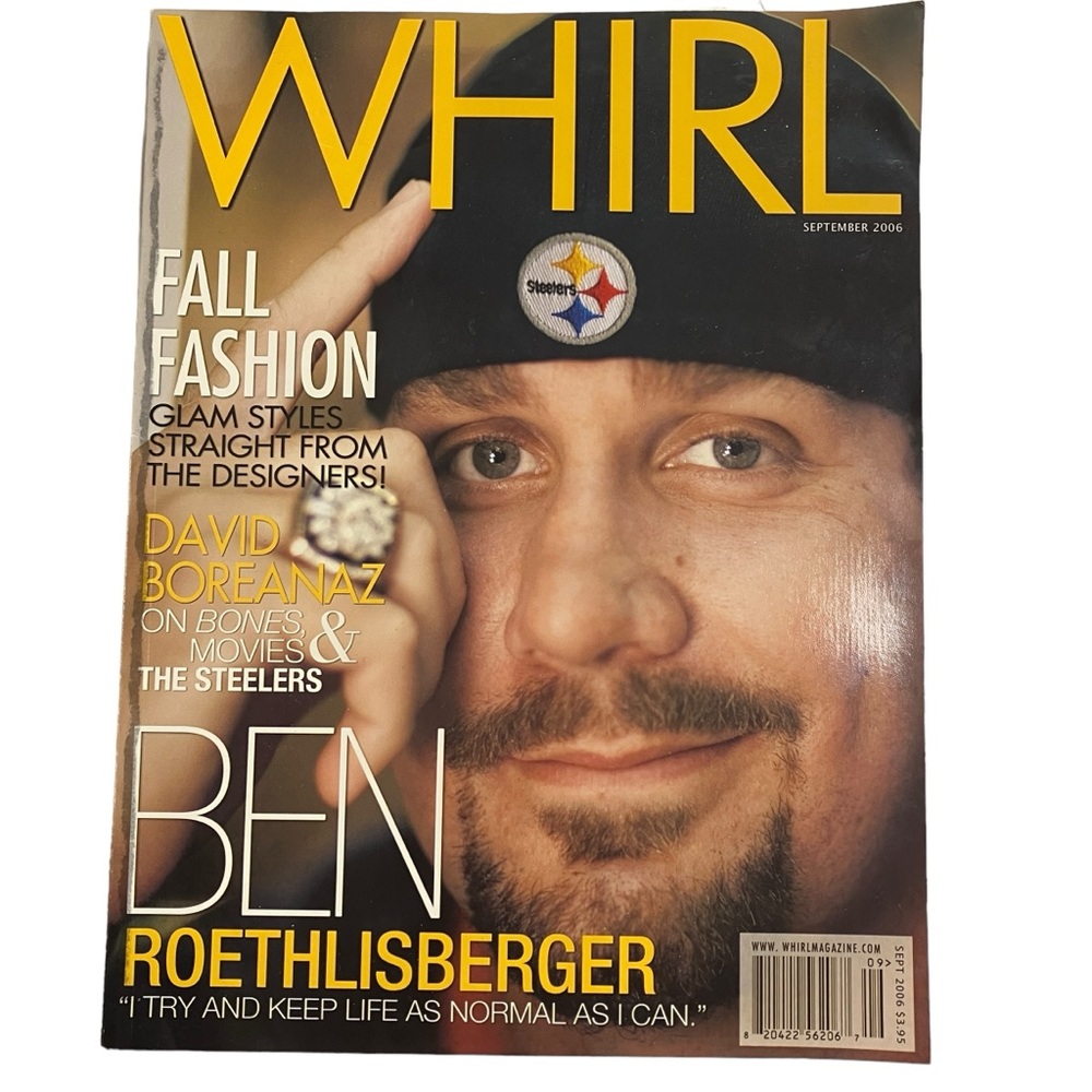 Whirl Magazine September 2006 Pittsburgh Steelers Ben Roethlisberger Cover